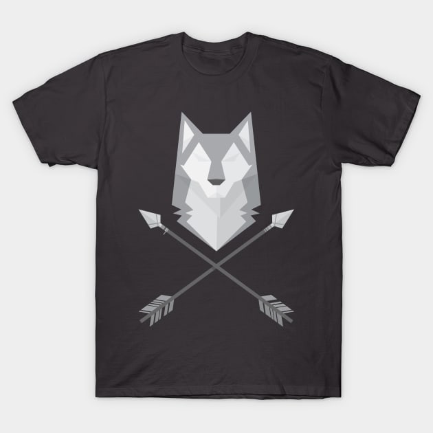 Geometric Wolf T-Shirt by natexopher